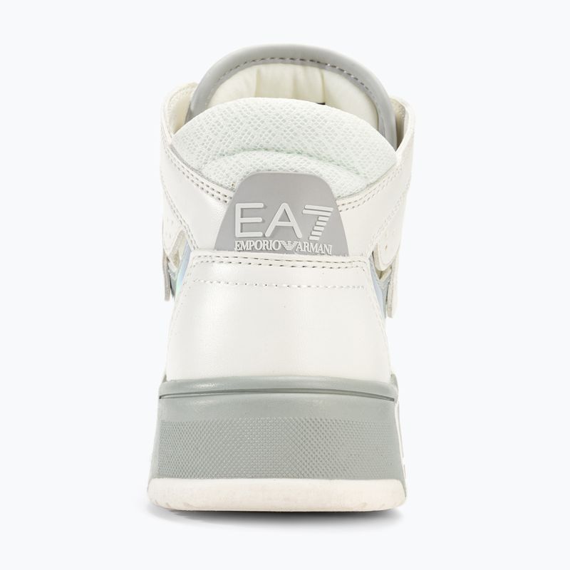 EA7 Emporio Armani Basket Mid pantofi alb/iridescent 6