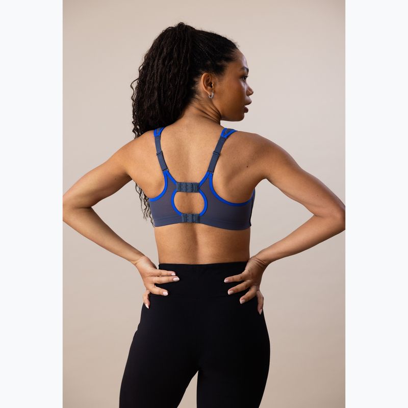 Sutien sport Shock Absorber Active Multi albastru/gri închis 4