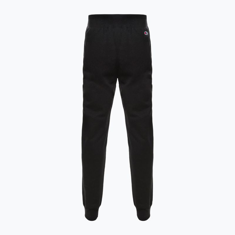 Pantaloni bărbați Champion Rochester Rib Cuff negru 2