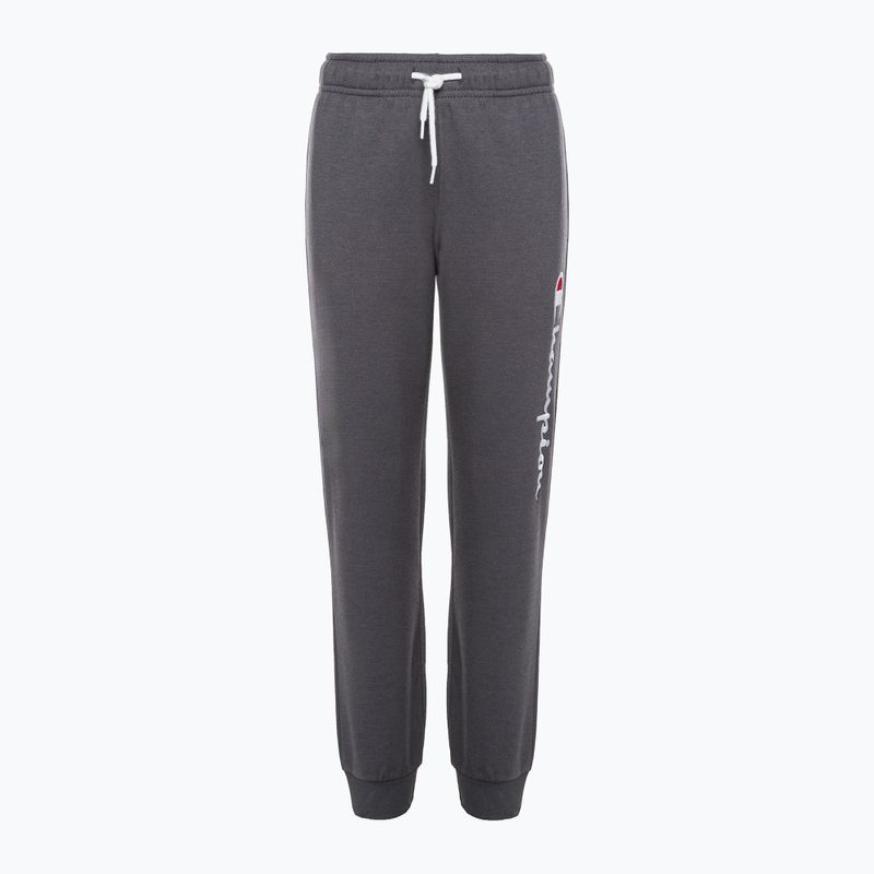 Pantaloni pentru copii Champion Legacy Rib Cuff gri închis/gri pentru copii