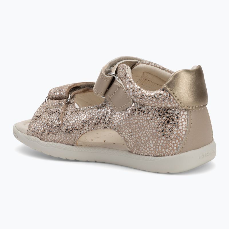 Sandale pentru copii Geox Macchia white/gold 3