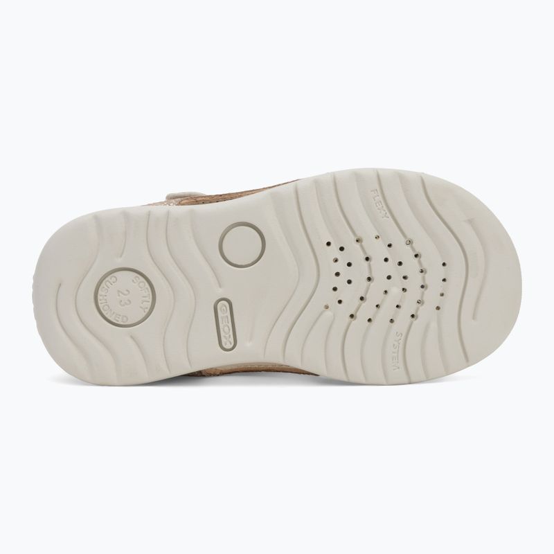Sandale pentru copii Geox Macchia white/gold 4