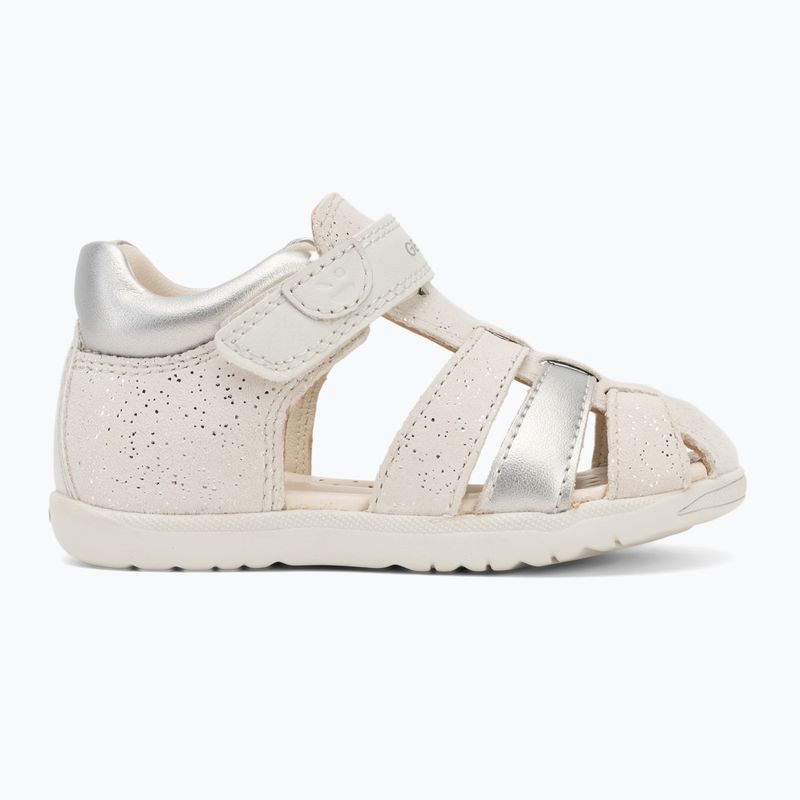 Sandale pentru copii Geox Macchia white/silver 2