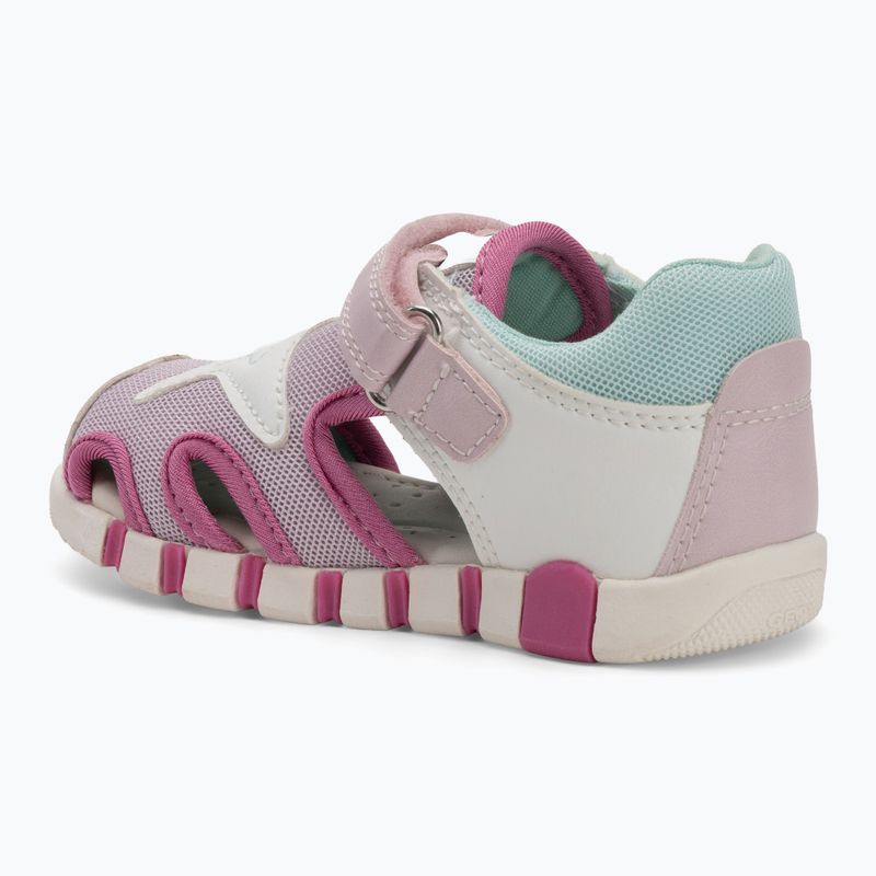 Sandale pentru copii Geox Iupidoo white/fuchsia 3