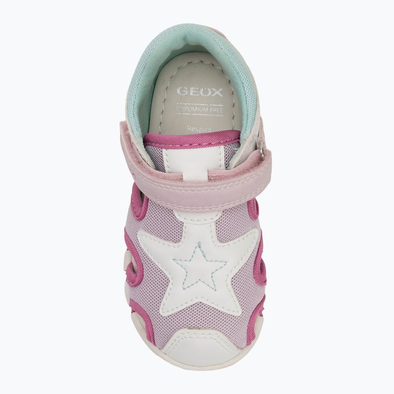 Sandale pentru copii Geox Iupidoo white/fuchsia 5