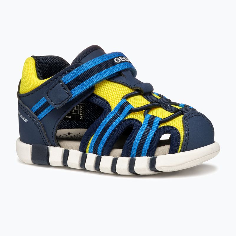 Sandale pentru copii Geox Iupidoo navy/fluo yellow
