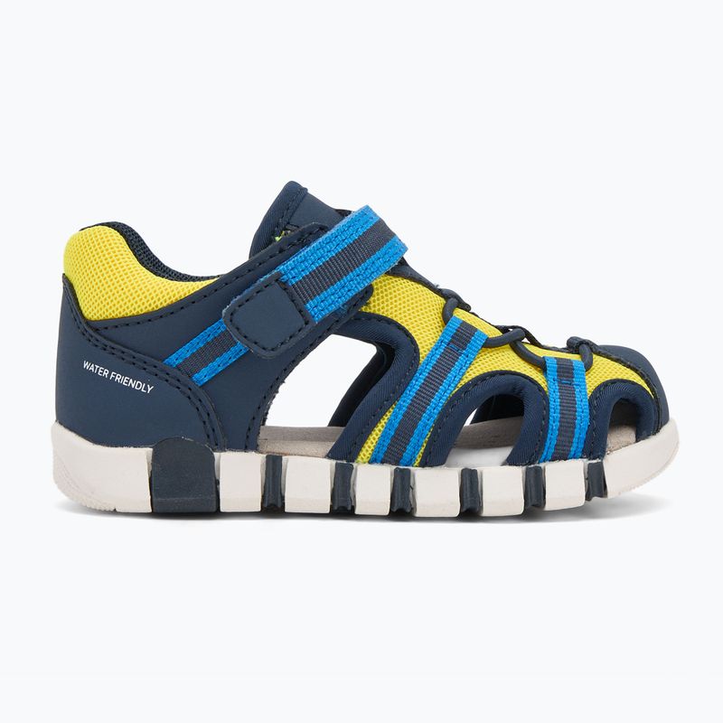 Sandale pentru copii Geox Iupidoo navy/fluo yellow 2