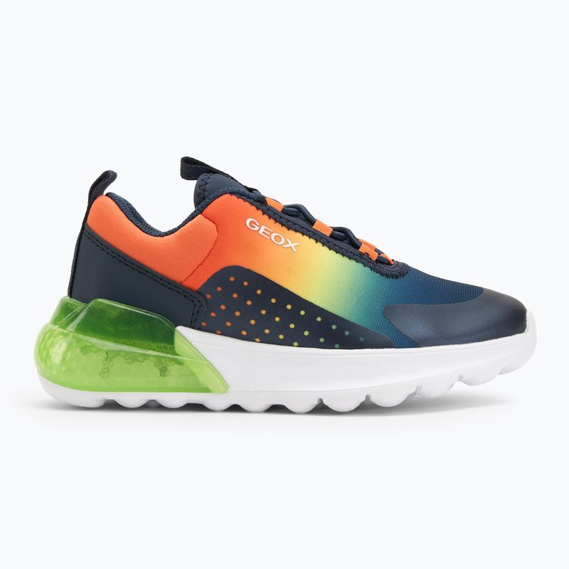 Încălțăminte pentru juniori Geox Activart Illuminus navy/lime 2