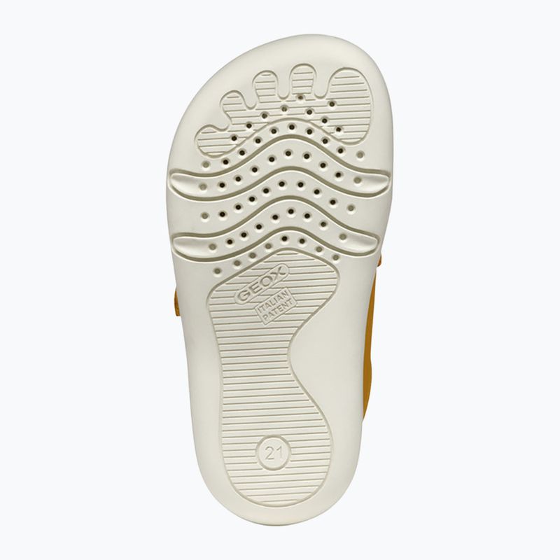 Încălțăminte barefoot pentru copii Geox Steppieup ochre yellow/navy 6