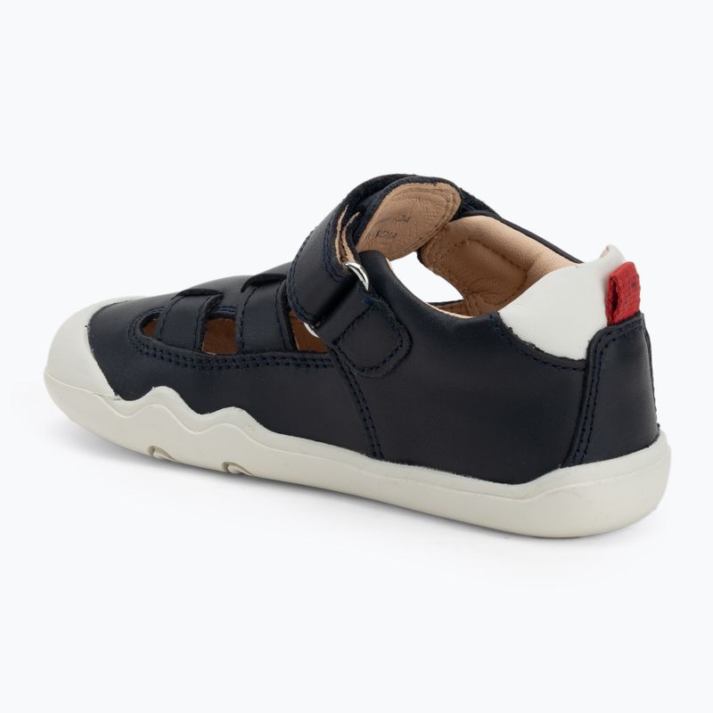 Încălțăminte barefoot pentru copii Geox Steppieup navy/white 3