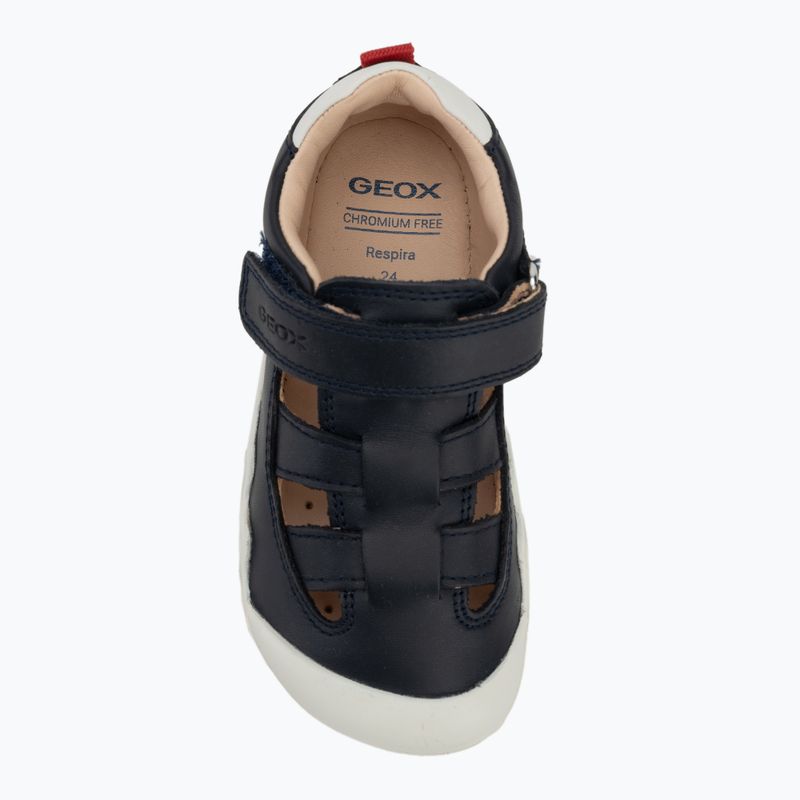 Încălțăminte barefoot pentru copii Geox Steppieup navy/white 5