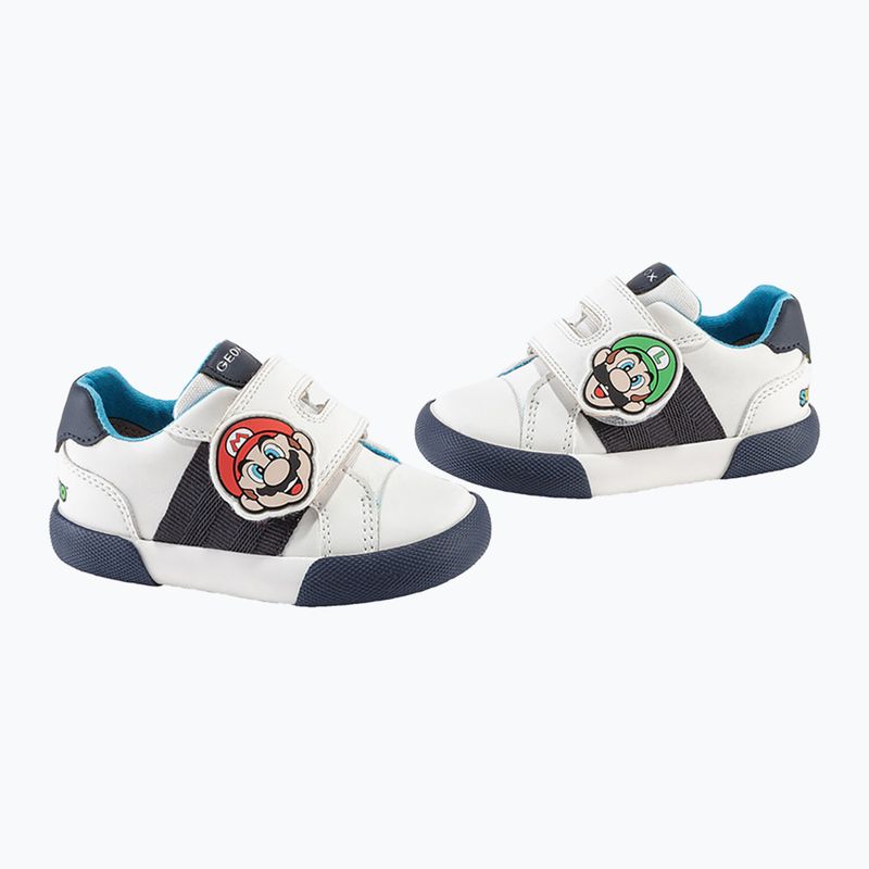 Încălțăminte pentru copii Geox Gisli white/navy/orange 15