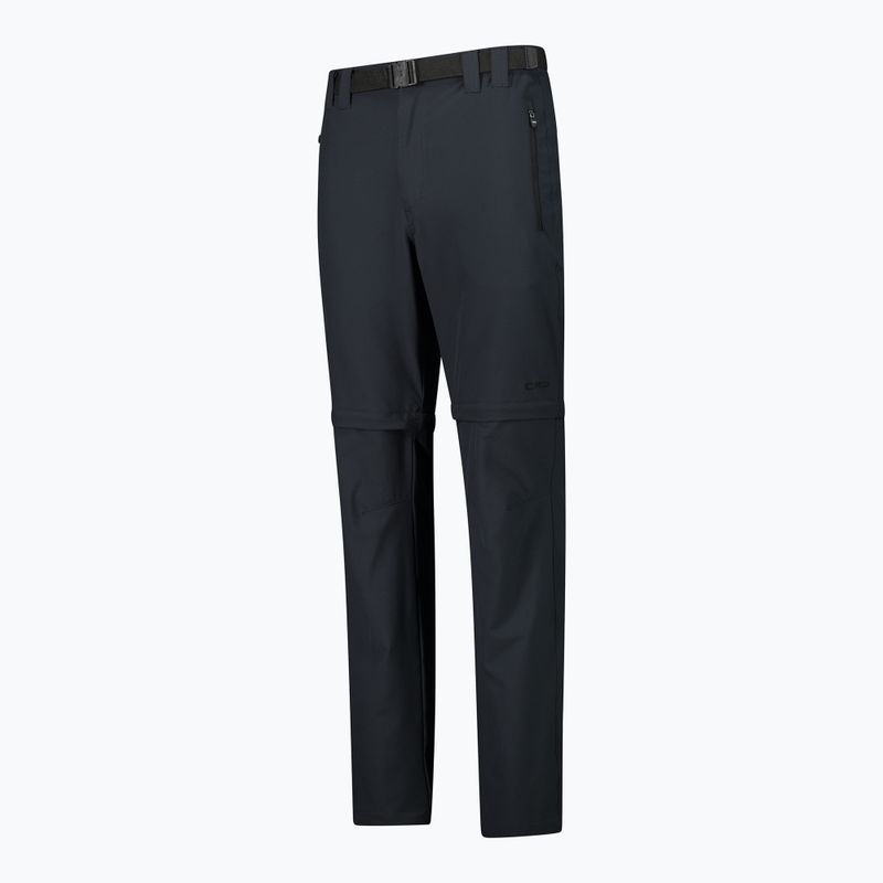 Pantaloni de trekking pentru bărbați CMP 3T51647 Zip Off antracite 3