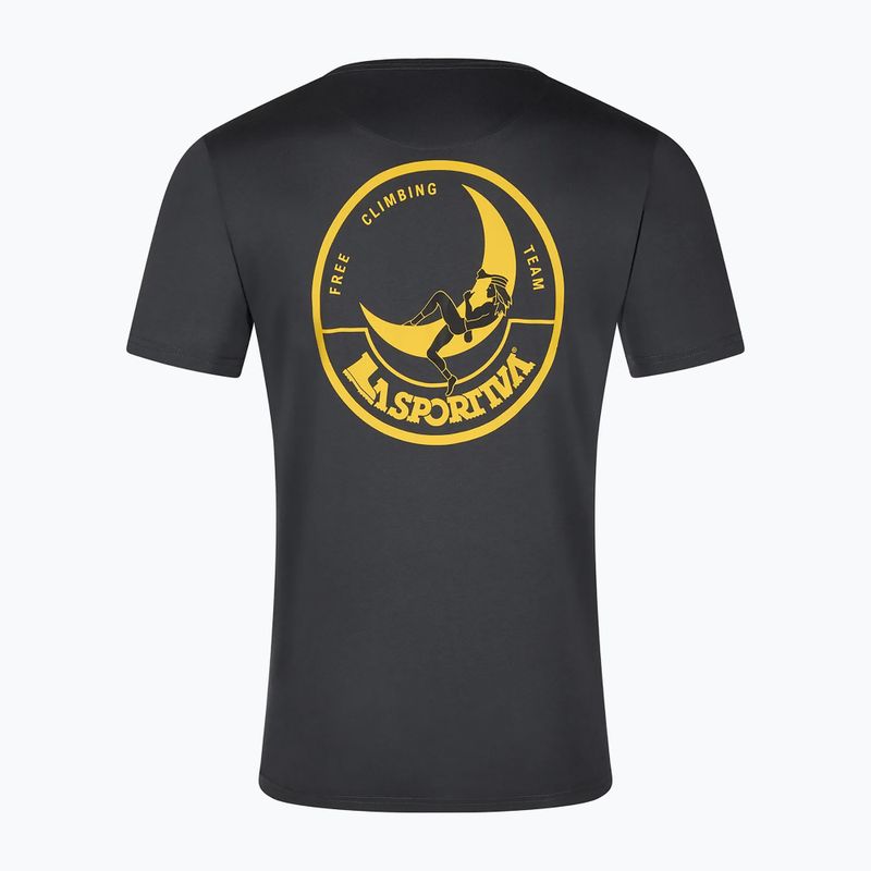 Tricou pentru bărbați La Sportiva Climbing on the Moon carbon/giallo 2