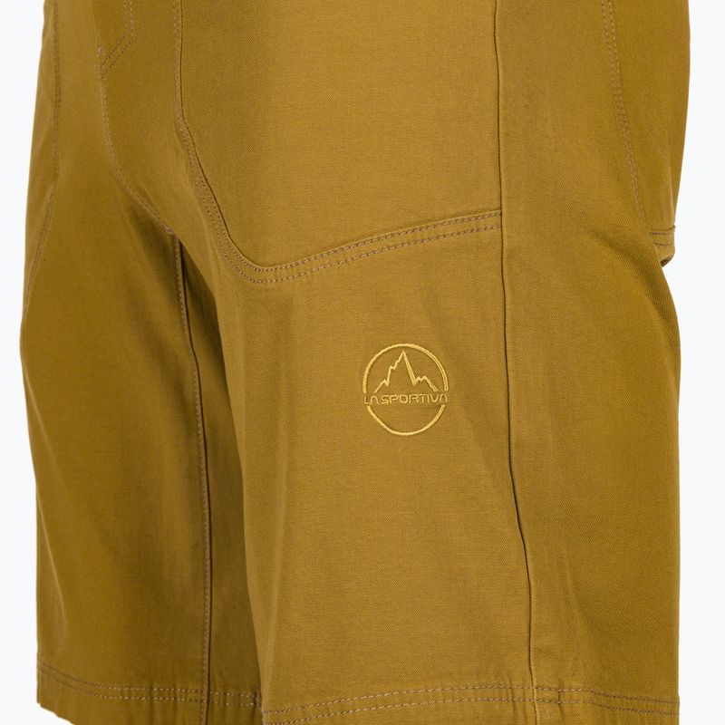 Pantaloni scurți de antrenament pentru bărbați La Sportiva Flatanger savana/bamboo 3