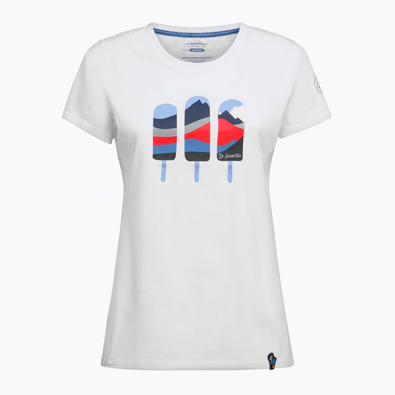 Tricou pentru femei La Sportiva Icy Mountains alb/moonlight