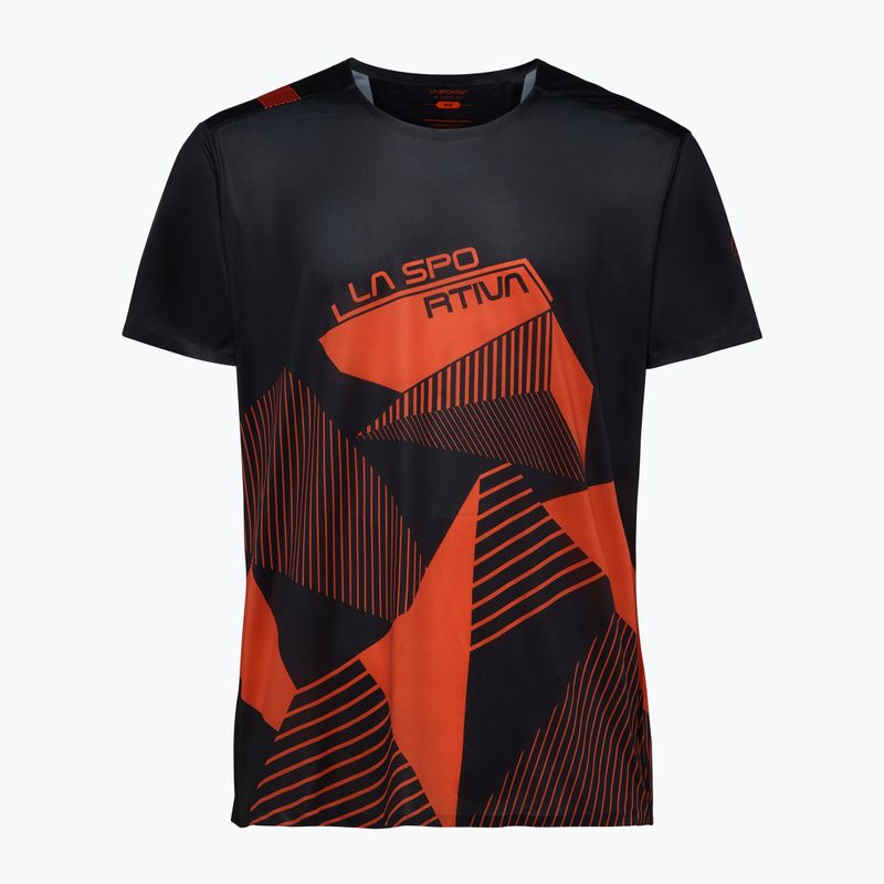 Tricou de cățărare pentru bărbați La Sportiva Comp black/cherry tomato