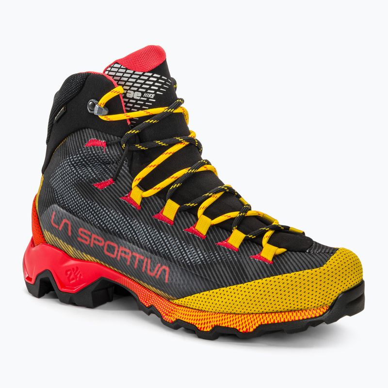 Încălțăminte de trekking pentru bărbați La Sportiva Aequilibrium Hike GTX carbon/yellow