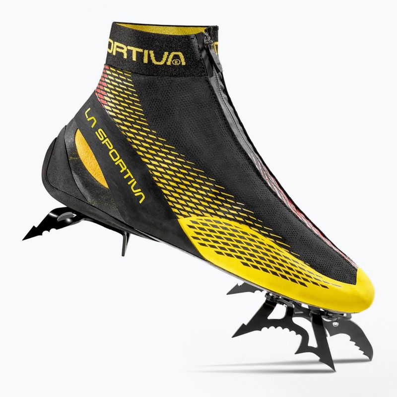 Încălțăminte de cățărare La Sportiva Mega Ice Evo black/yellow 10