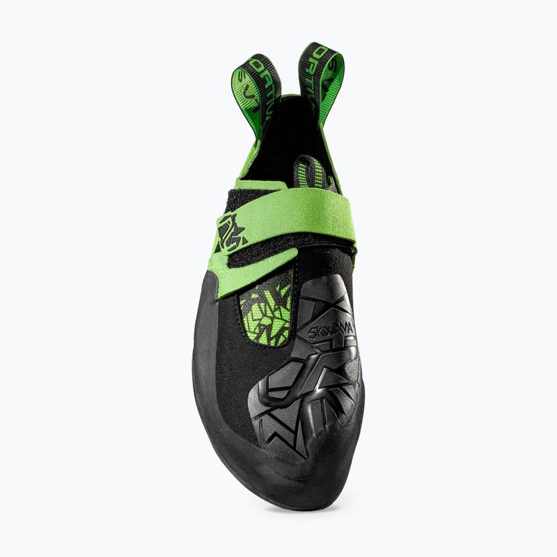Încălțăminte de cățărare pentru bărbați La Sportiva Skwama Vegan black/flash green 6