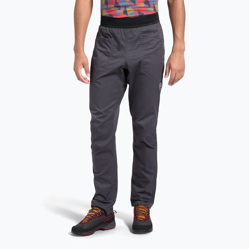 Pantaloni de trekking pentru bărbați La Sportiva Roots night onyx/chalk