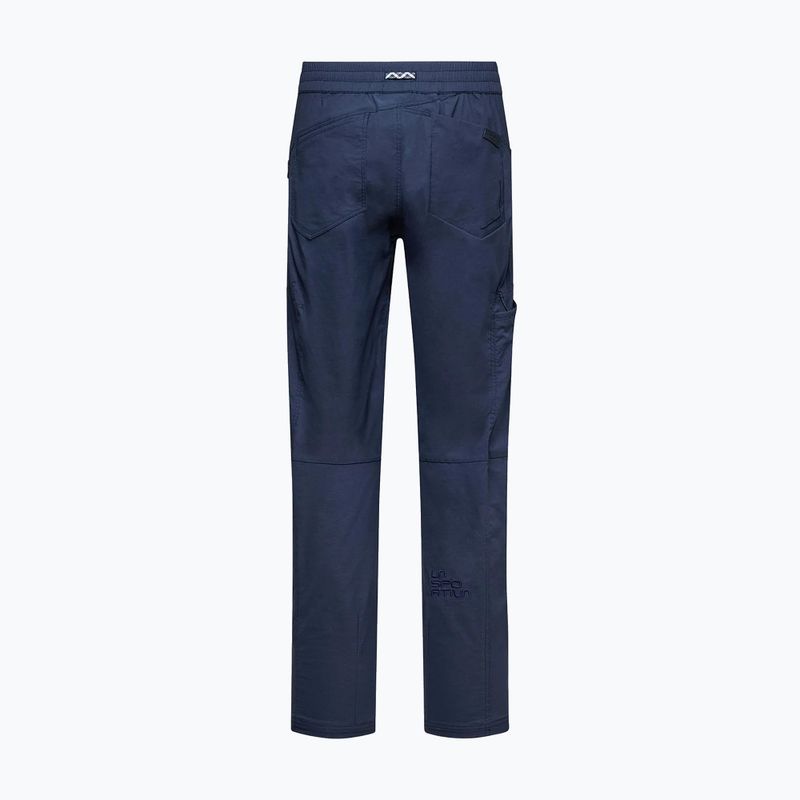 Pantaloni de cățărare pentru bărbați La Sportiva Talus night sky/chalk 4