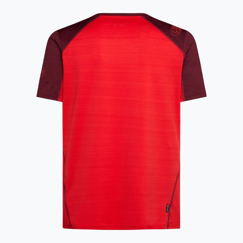 Tricou pentru bărbați  La Sportiva Sunfire mountain red / redwood 2