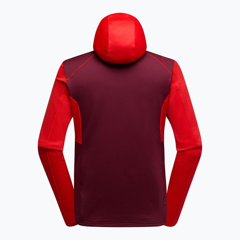 Hanorac de trekking pentru bărbați La Sportiva Chill Thermal Hoody mountain red / redwood 2