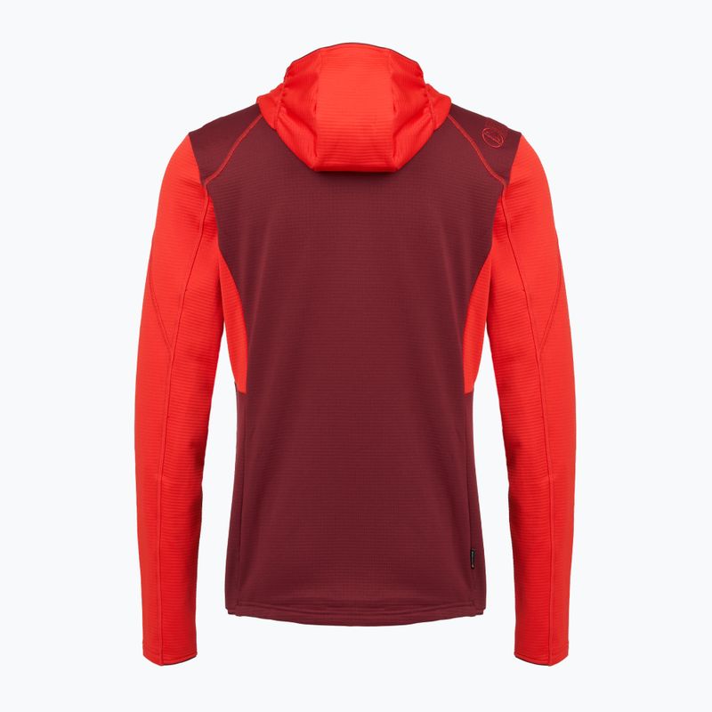 Hanorac de trekking pentru bărbați La Sportiva Chill Thermal Hoody mountain red / redwood 2
