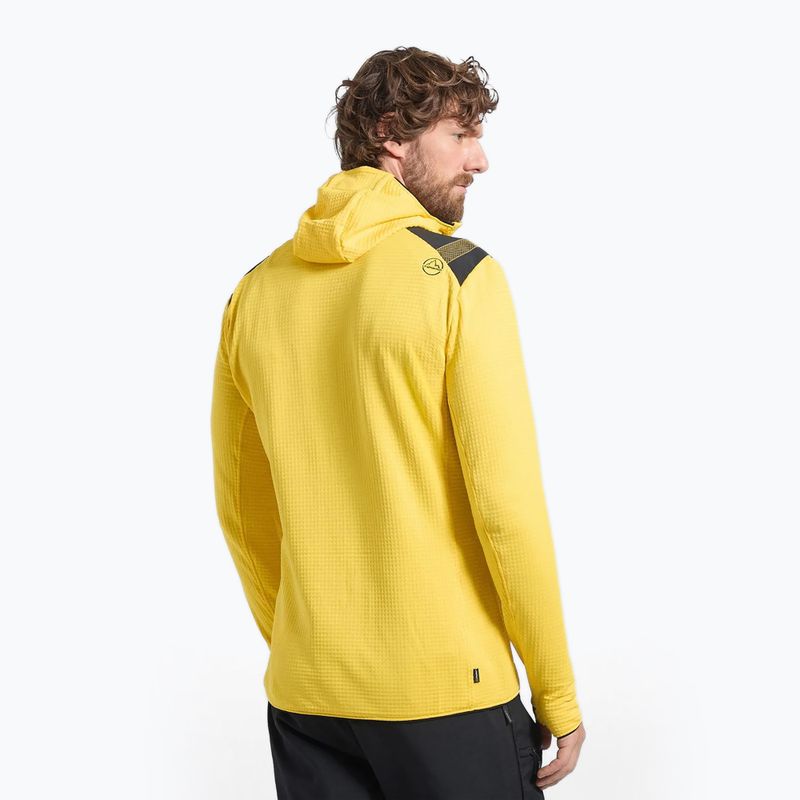 Bluză termoactivă pentru bărbați La Sportiva Lucendro Thermal Hoody yellow/black 2