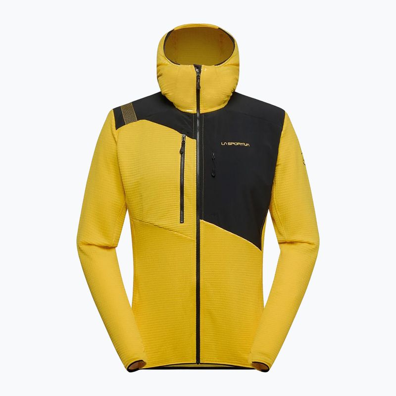 Bluză termoactivă pentru bărbați La Sportiva Lucendro Thermal Hoody yellow/black 4
