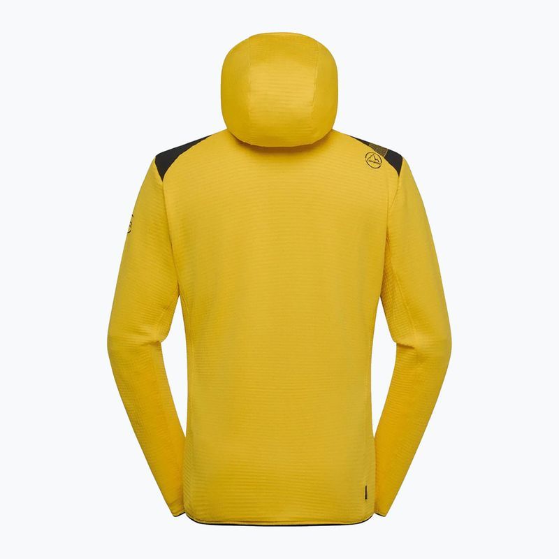 Bluză termoactivă pentru bărbați La Sportiva Lucendro Thermal Hoody yellow/black 5
