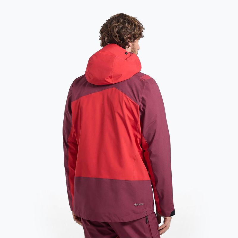 Geacă de ploaie pentru bărbați La Sportiva Alpine Guide GTX Perfomance mountain red/redwood 2