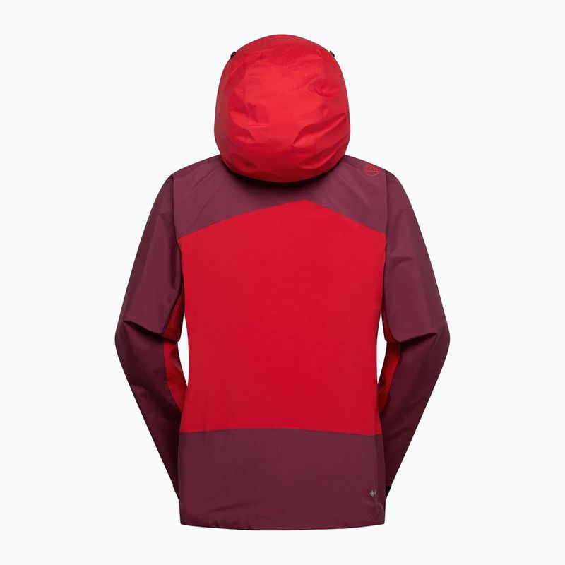 Geacă hibrid pentru bărbați La Sportiva Alpine Guide GTX Perfomance mountain red/redwood 4