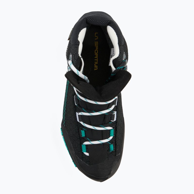 Încălțăminte de munte pentru femei La Sportiva Aequilibrium ST GTX black/aqua 5