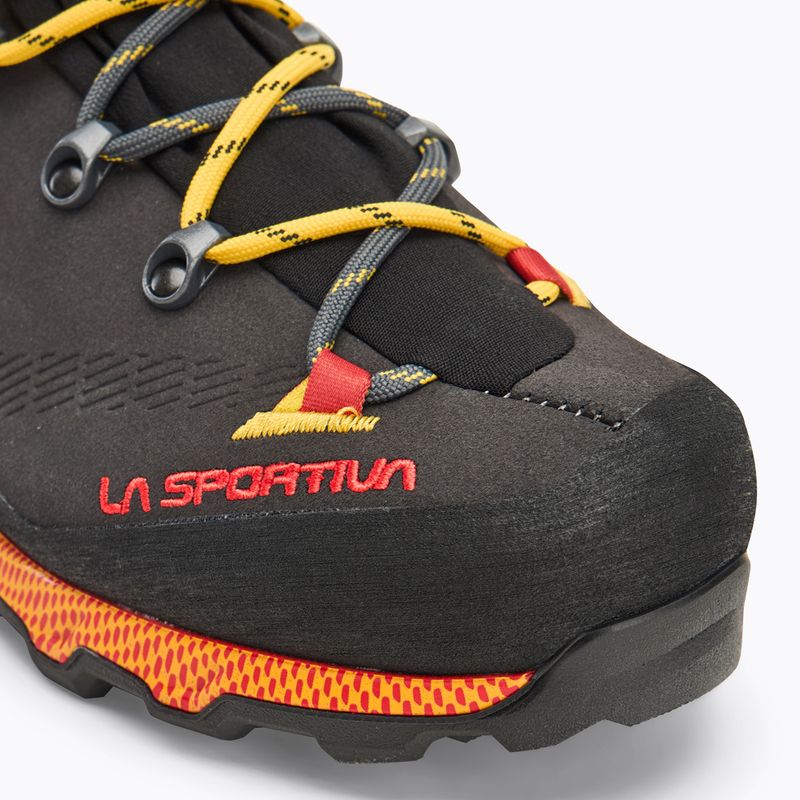 Încălțăminte de trekking pentru bărbați La Sportiva Aequilibrium Trek GTX carbon/yellow 7