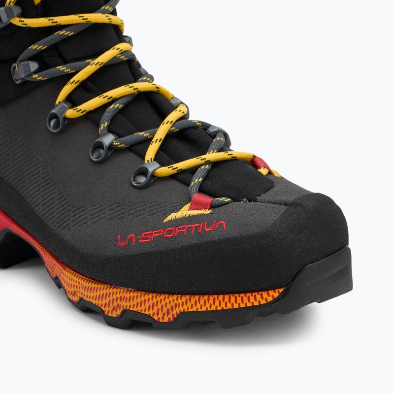 Încălțăminte de trekking pentru bărbați La Sportiva Aequilibrium Trek GTX carbon/yellow 7
