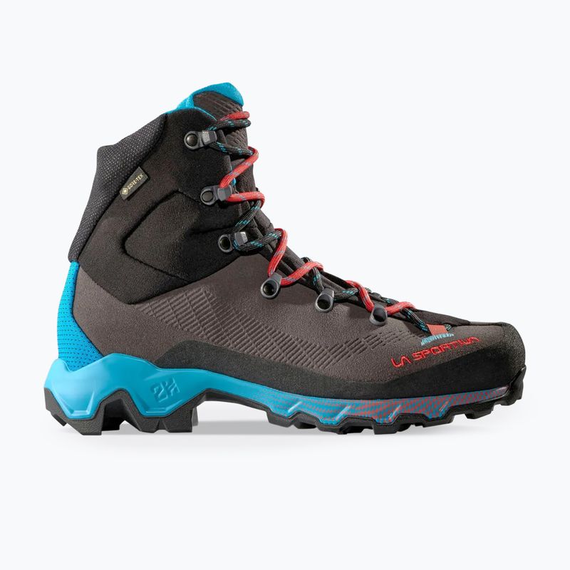 Încălțăminte de trekking pentru femei La Sportiva Aequilibrium Trek GTX carbon/malibu blue 9