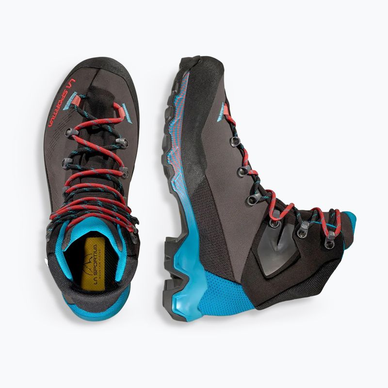 Încălțăminte de trekking pentru femei La Sportiva Aequilibrium Trek GTX carbon/malibu blue 13