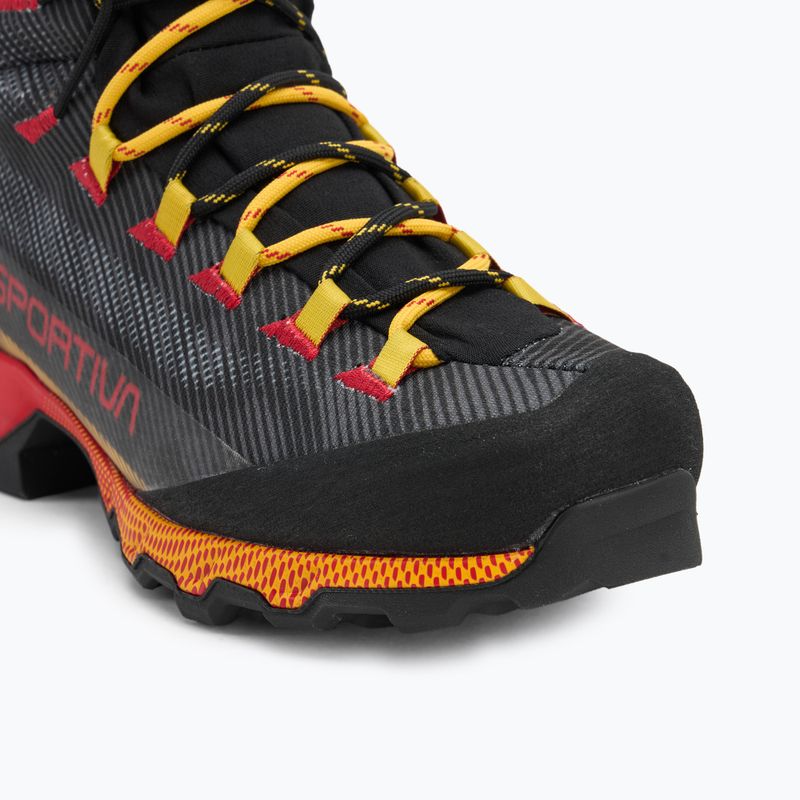 Încălțăminte de trekking pentru bărbați La Sportiva Aequilibrium Hike GTX carbon/yellow 7