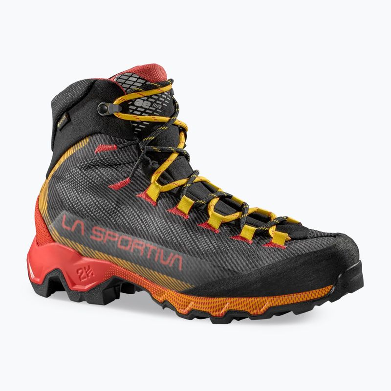 Încălțăminte de trekking pentru bărbați La Sportiva Aequilibrium Hike GTX carbon/yellow 8