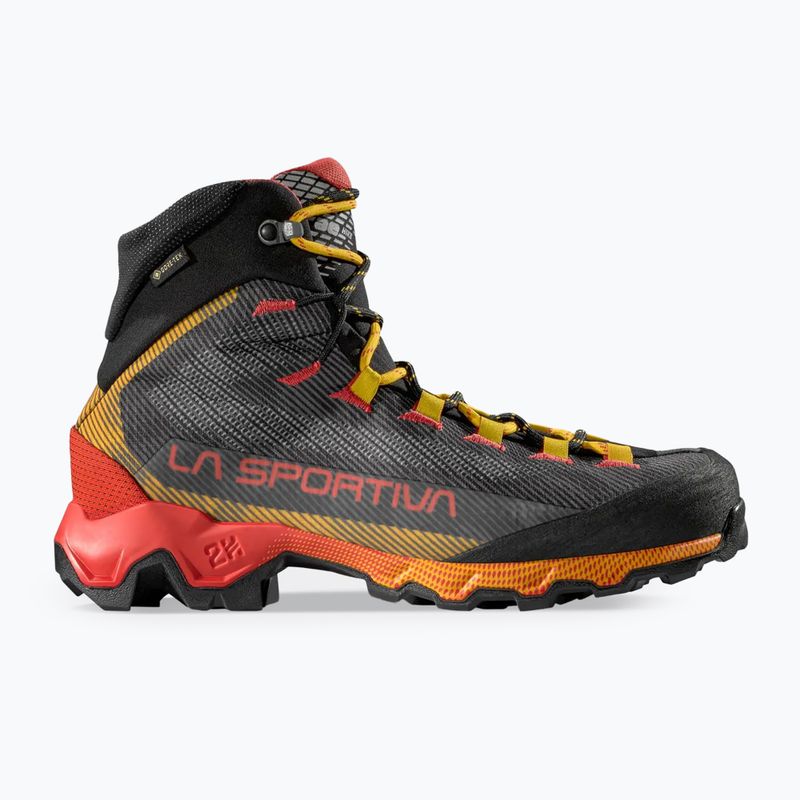 Încălțăminte de trekking pentru bărbați La Sportiva Aequilibrium Hike GTX carbon/yellow 9