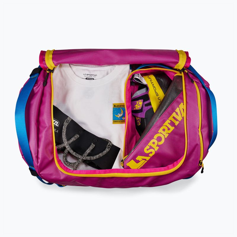 Geantă de voiaj La Sportiva Nomad Duffel 40 l fuchsia/yellow 4