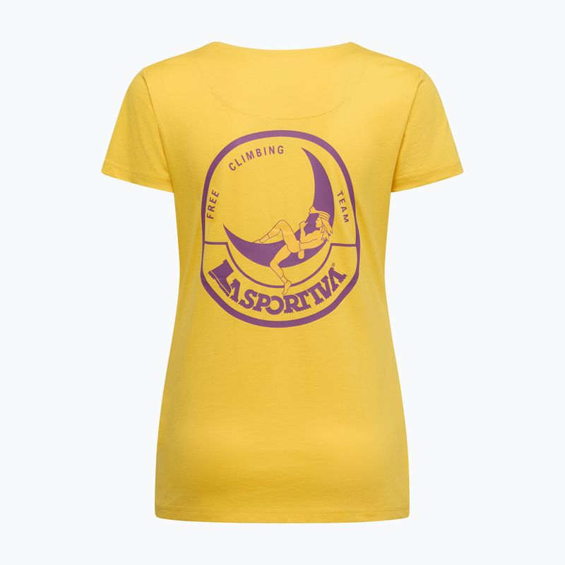 Tricou pentru femei La Sportiva Climbing on the Moon giallo/viola 2