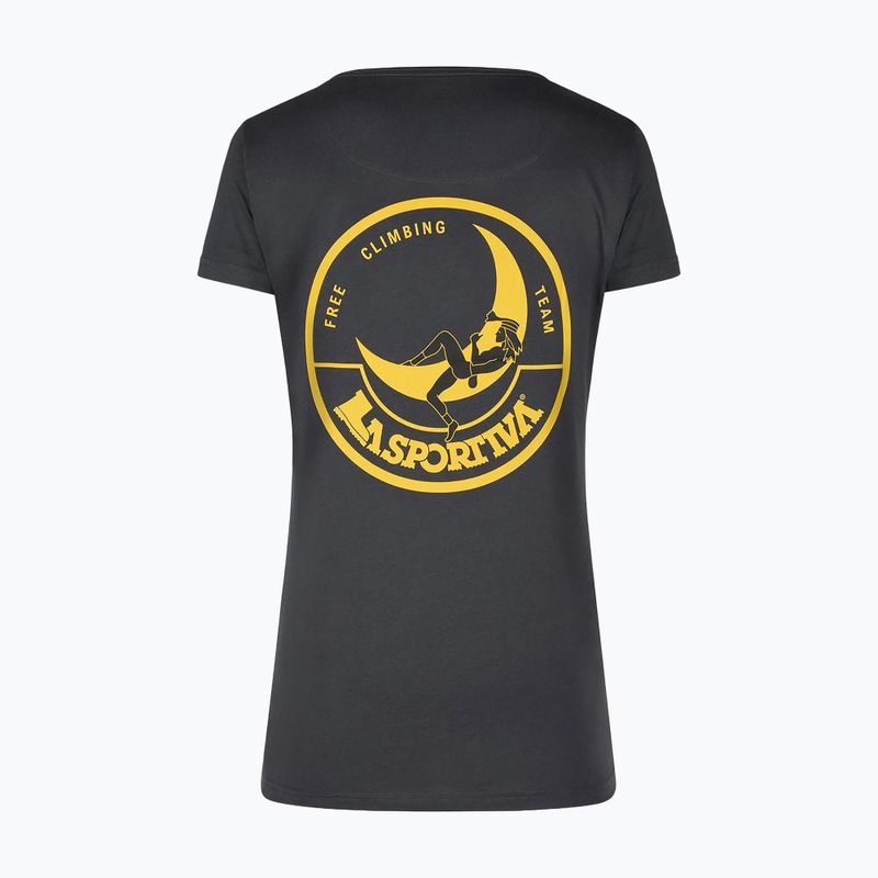 Tricou pentru femei La Sportiva Climbing on the Moon black/yellow 2