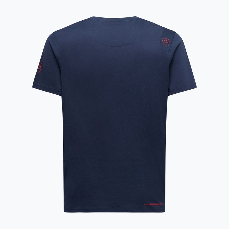Tricou de cățărare pentru bărbați La Sportiva Solution night sky/mountain red 2
