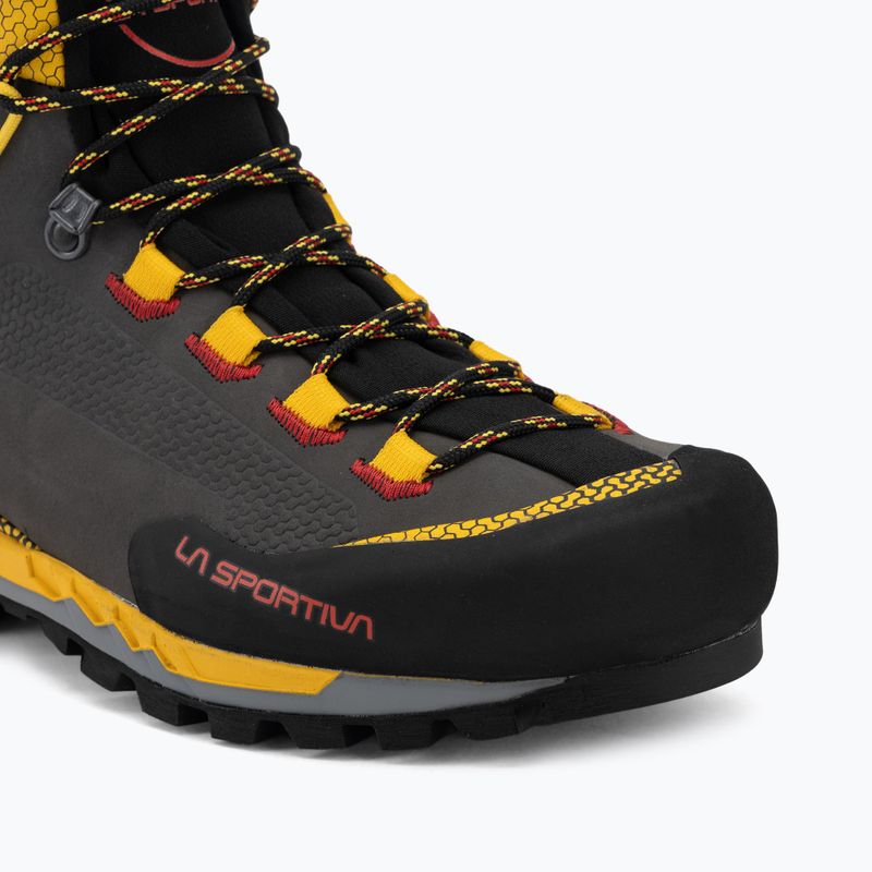 Încălțăminte de munte pentru bărbați La Sportiva Trango Tech Leather GTX black/yellow 7
