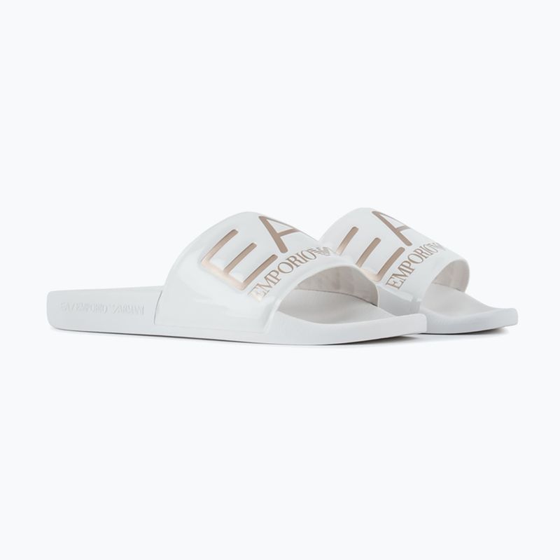 EA7 Emporio Armani Water Sports Visibility flip-flops alb strălucitor/rosu gol