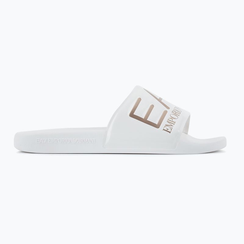 EA7 Emporio Armani Water Sports Visibility flip-flops alb strălucitor/rosu gol
