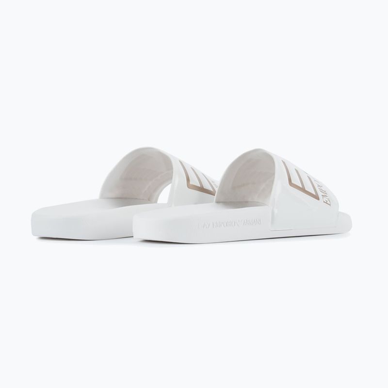 EA7 Emporio Armani Water Sports Visibility flip-flops alb strălucitor/rosu gol